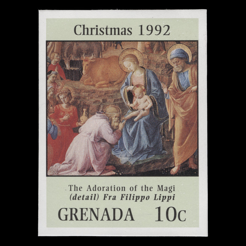 Grenada 1992 (MNH) 10c Christmas imperforate proof single