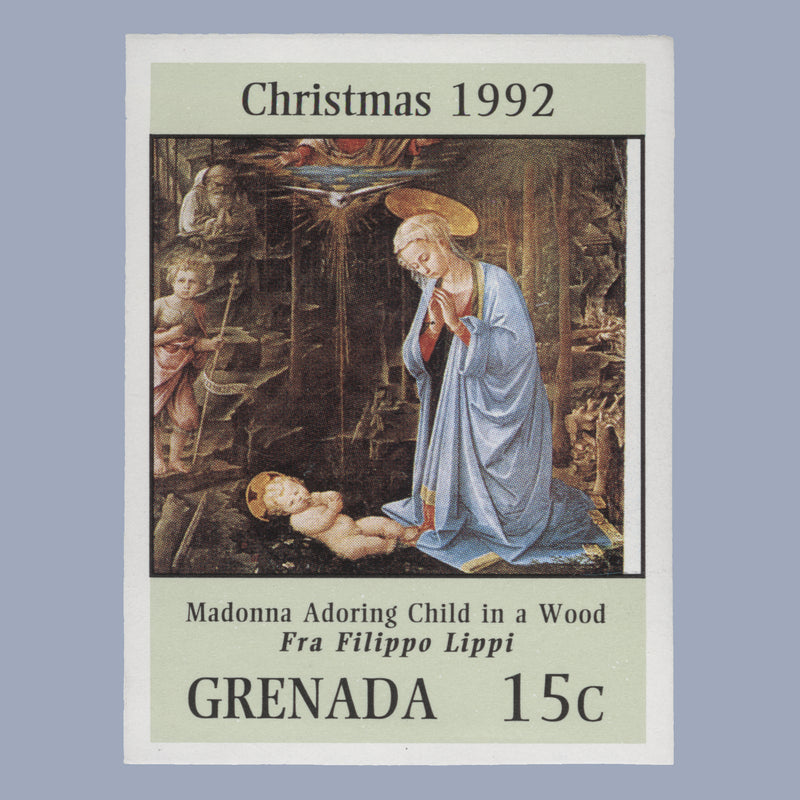 Grenada 1992 (MNH) 15c Christmas imperforate proof single