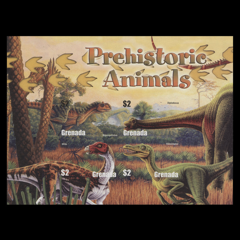 Grenada 2005 Prehistoric Animals imperf proof sheetlet