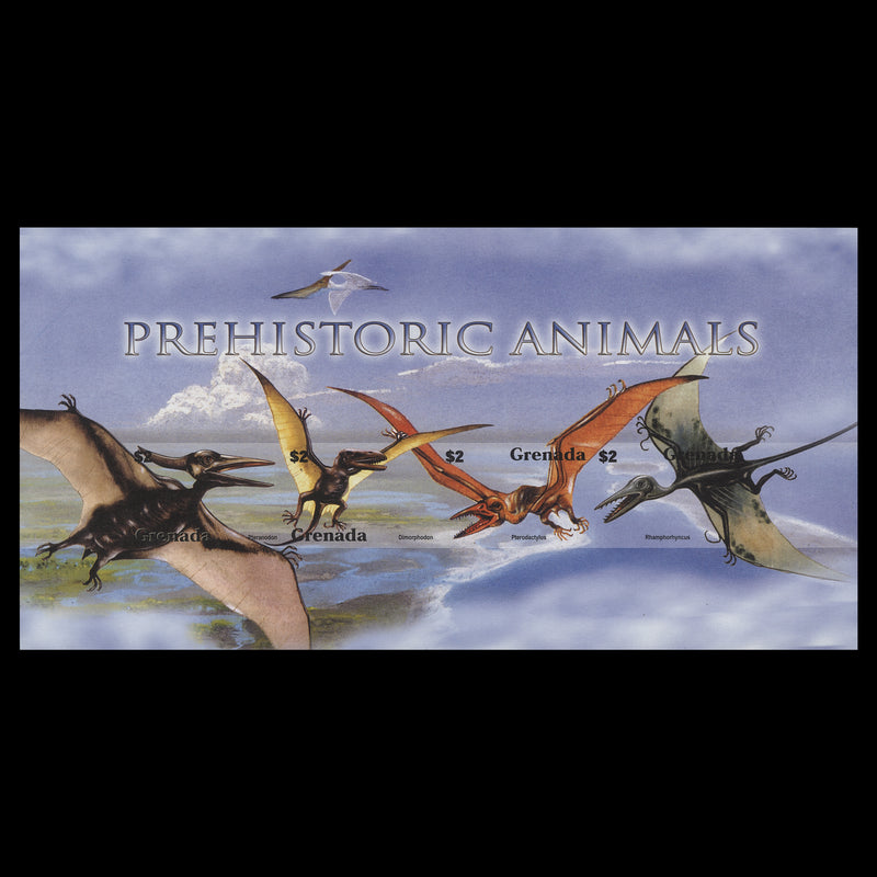Grenada 2005 Prehistoric Animals imperf proof sheetlet