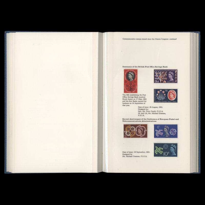 Great Britain 1964 UPU Congress, Vienna presentation album