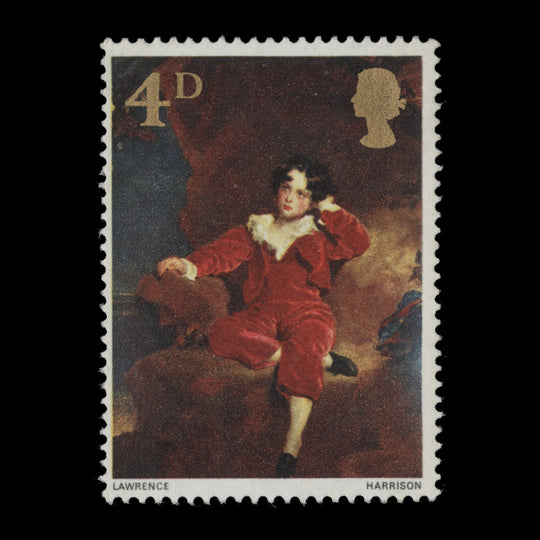 Great Britain 1967 (Variety) 4d British Paintings missing phosphor