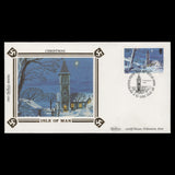 Isle of Man 1985 Christmas/Manx Churches first day cover pencil essay