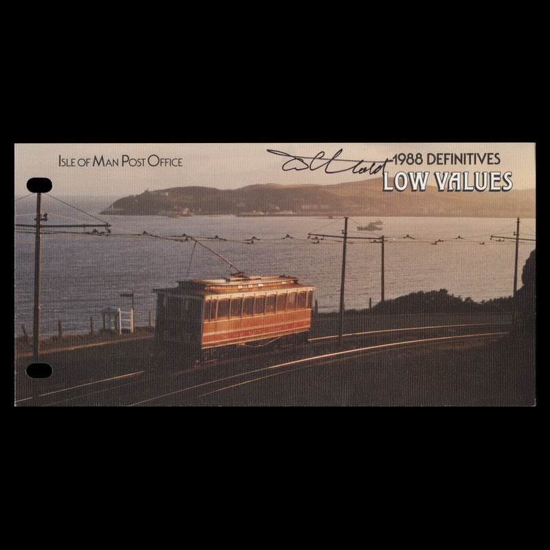 Isle of Man 1988 Railways & Tramways presentation folder signed by designer