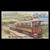 Isle of Man 1988 Manx Electric Railway booklet signed by designer