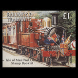 Isle of Man 1991 Toyal Train Railway booklet signed by designer