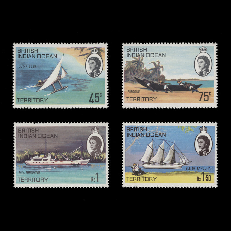 BIOT 1969 (MNH) Ships of the Islands set