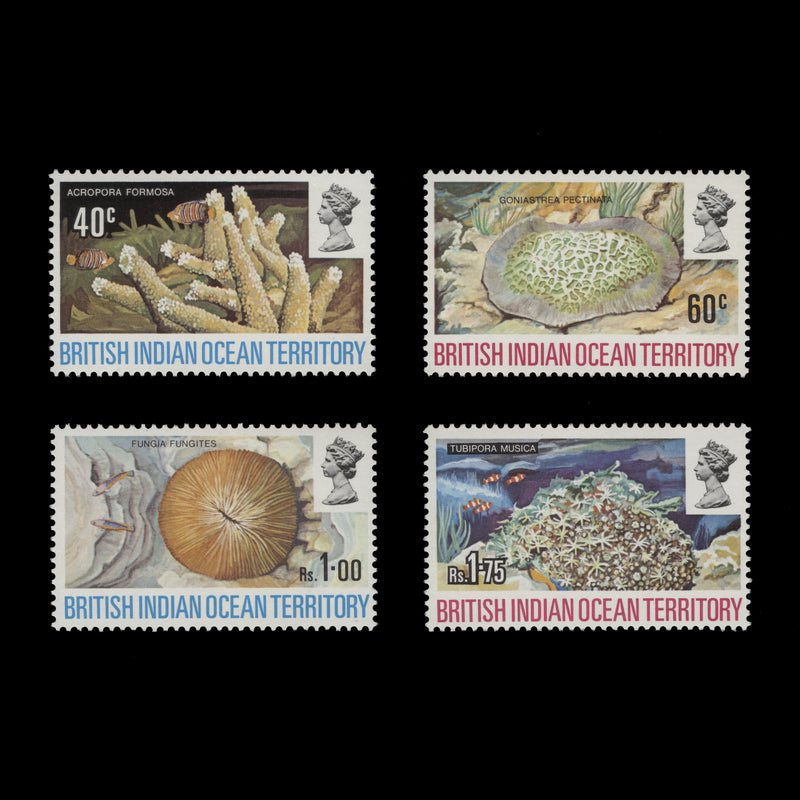 BIOT 1972 (MNH) Coral set