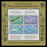 BIOT 1975 (MNH) Maps set and miniature sheet