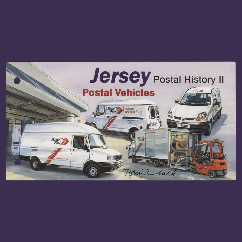 Jersey 2006 Postal Vehicles presentation pack signed by Tony Theobald