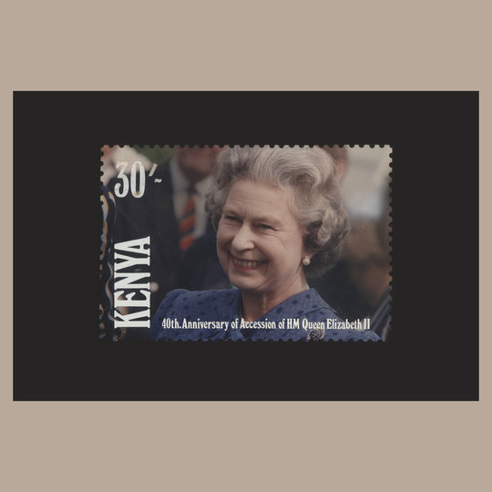 Kenya 1992 Accession Anniversary artwork by Derek Miller