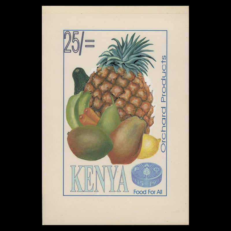 Kenya 1995 Orchard Products watercolour artwork by Dvora Bochman