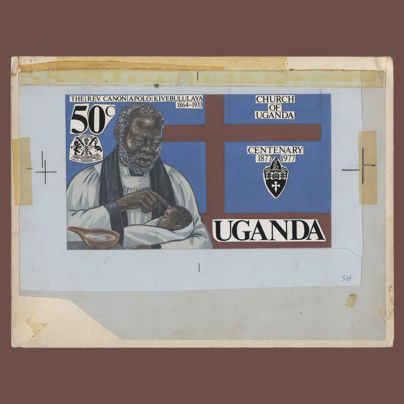 Kenya Uganda Tanzania 1977 Canon Apolo Kivebulaya artwork