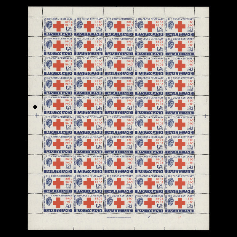 Basutoland 1963 (MNH) Red Cross Centenary panes of 60 stamps