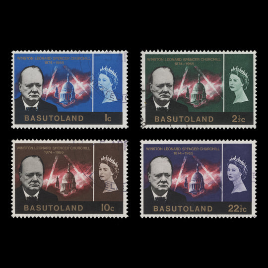Basutoland 1966 (Used) Churchill Commemoration set