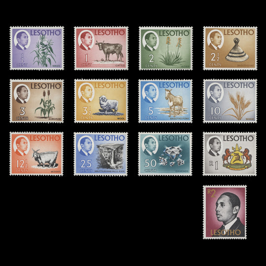 Lesotho 1968-69 (MNH) Definitives with watermark