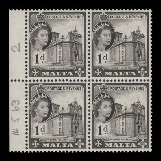 Malta 1963 (MNH) 1d Victory Church block