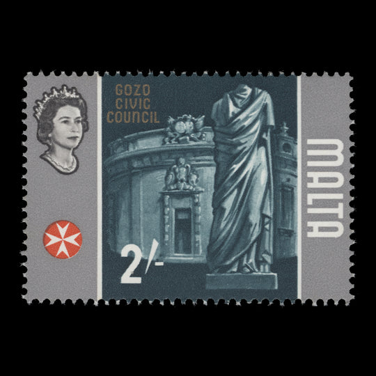 Malta 1965 (Variety) 2s Gozo Civic Council missing gold from frame
