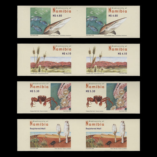 Namibia 2008 (Variety) Biodiversity Definitives imperf pairs