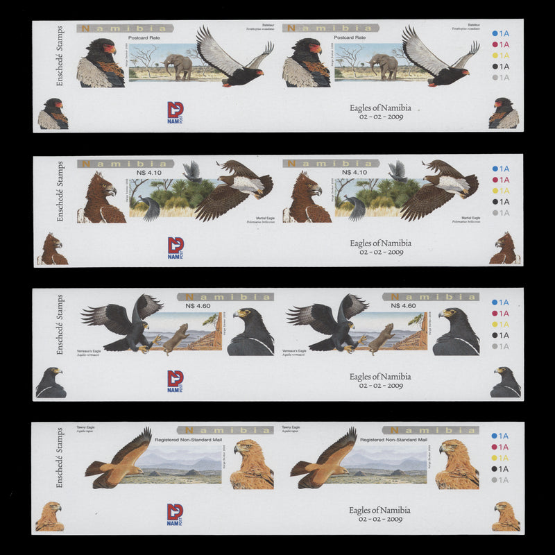 Namibia 2009 (MNH) Eagles imperf traffic light/plate pairs
