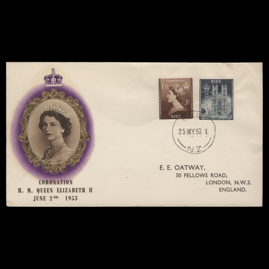 Niue 1953 Coronation first day cover