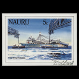 Nauru 1984 Fishing Vessel proof signed by Tony Theobald