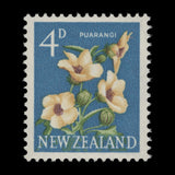 New Zealand 1960 (Error) 4d Puarangi missing buff