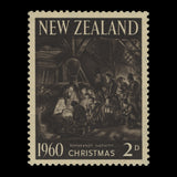 New Zealand 1960 (Error) 2d Christmas missing red