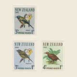 New Zealand 1966 3d+1d Bellbird essay on De La Rue presentation card