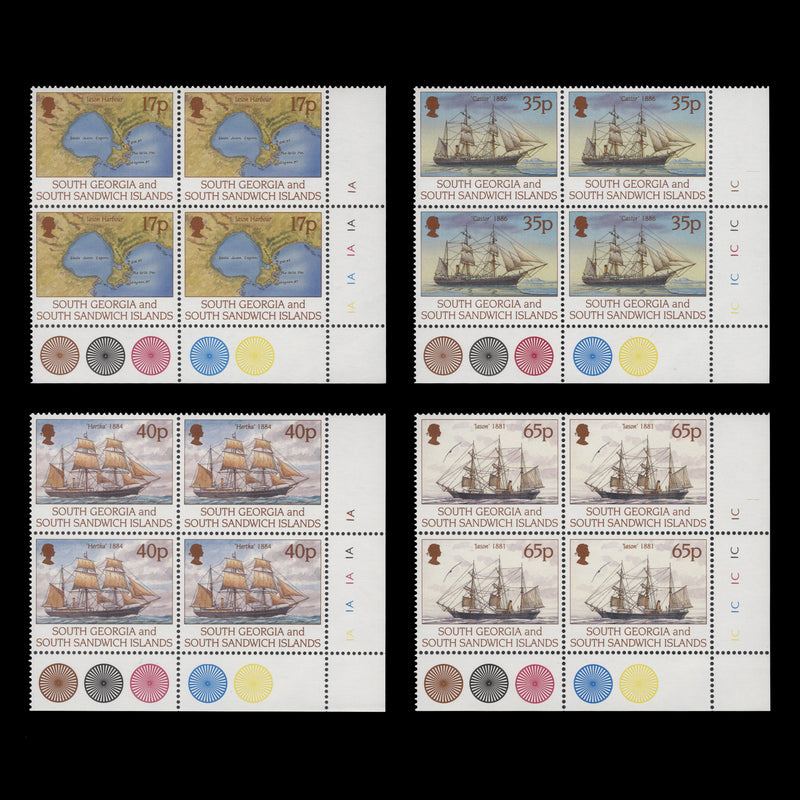 South Georgia 1994 (MNH) Larson's First Voyage plate blocks