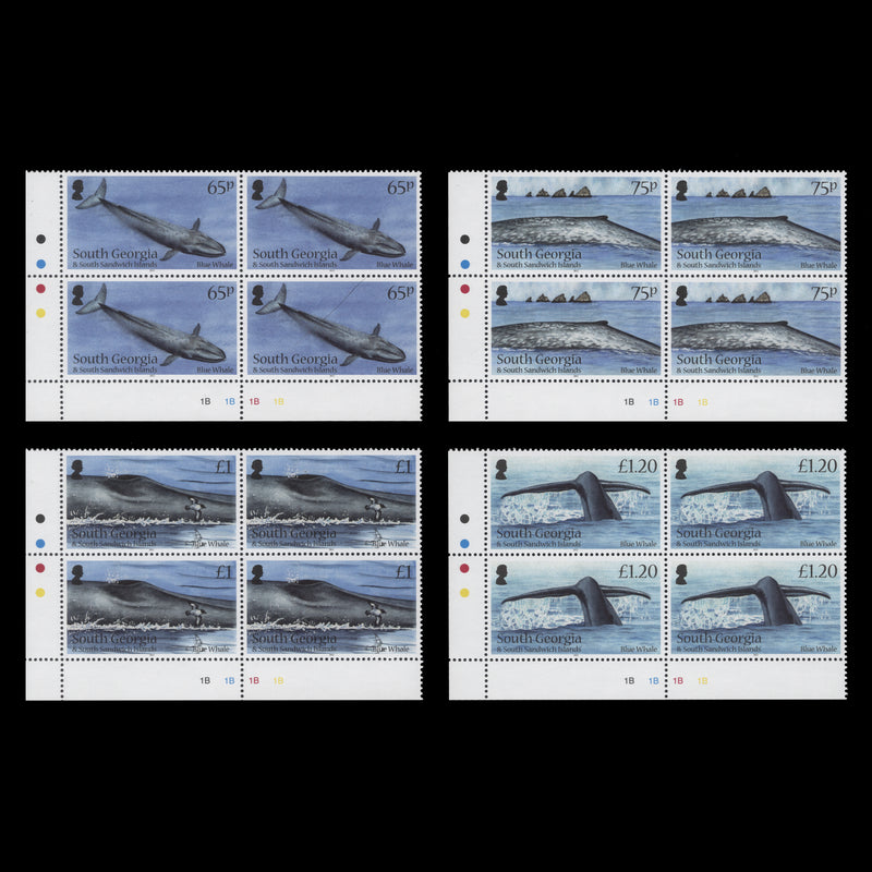 South Georgia 2012 (MNH) Blue Whales plate blocks