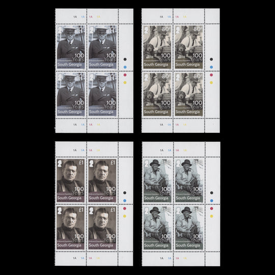 South Georgia 2016 (MNH) HMS Endurance Expedition Centenary plate blocks