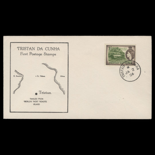 Tristan da Cunha 1954 (FDC) 1s St Mary's Church
