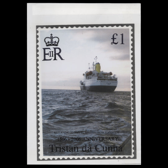 Tristan da Cunha 2006 Discovery Anniversary unadopted artwork