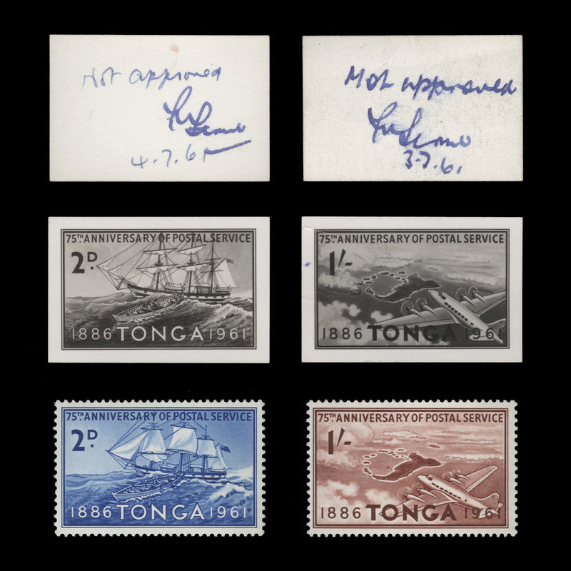 Tonga 1961 Postal Anniversary photographic essays
