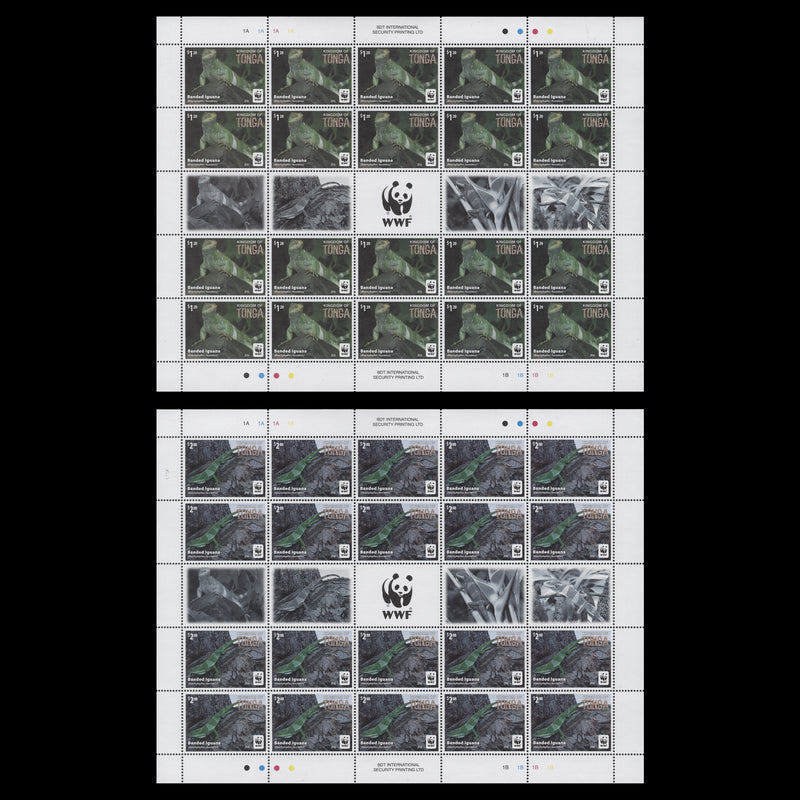 Tonga 2016 (MNH) Banded Iguana sheets of 20 stamps