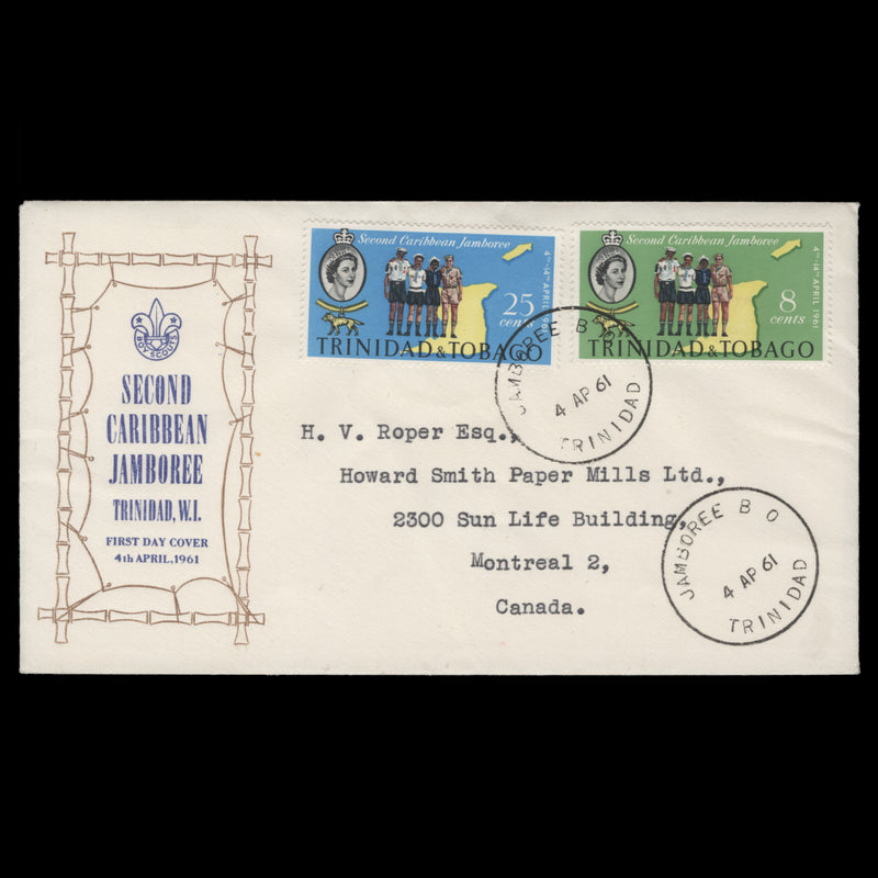 Trinidad & Tobago 1961 Scout Jamboree first day cover