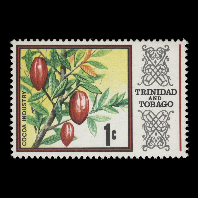 Trinidad & Tobago 1969 (Error) 1c Coca Industry missing silver