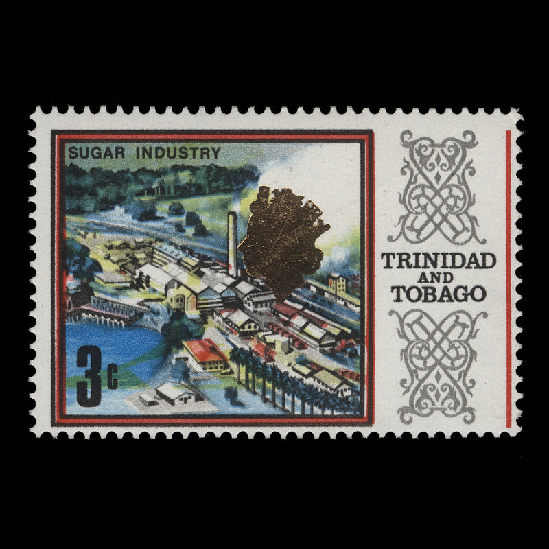 Trinidad & Tobago 1969 (Variety) 3c Sugar Industry with gold shift