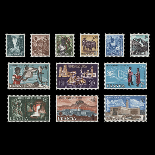 Uganda 1962 (MLH) Independence definitives