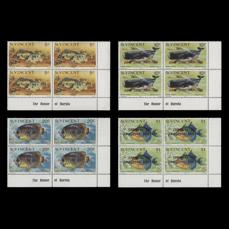 Saint Vincent 1977 (MNH) Carnival blocks with 1975 imprint