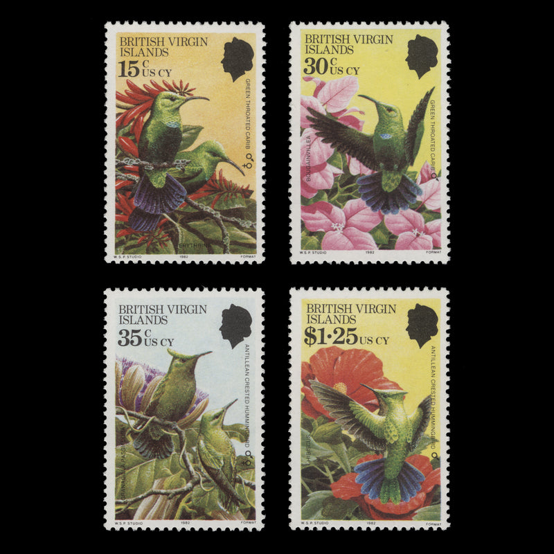 British Virgin Islands 1982 (MNH) Hummingbirds set