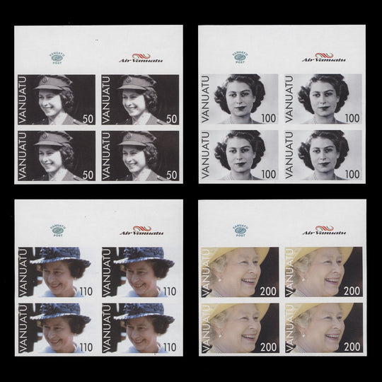 Vanuatu 2006 Queen Elizabeth II's Birthday imperf proof blocks