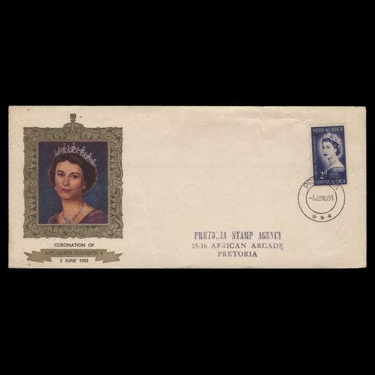 South Africa 1953 (FDC) 2d Coronation, PRETORIA