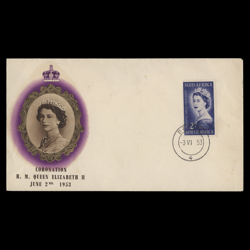 South Africa 1953 (FDC) 2d Coronation, BENONI