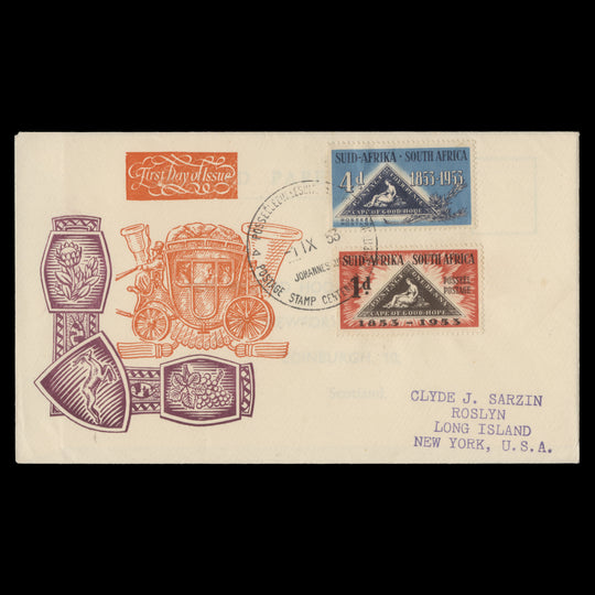 South Africa 1953 Stamp Centenary, JOHANNESBURG