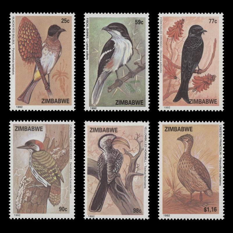 Zimbabwe 1992 (MNH) Birds set
