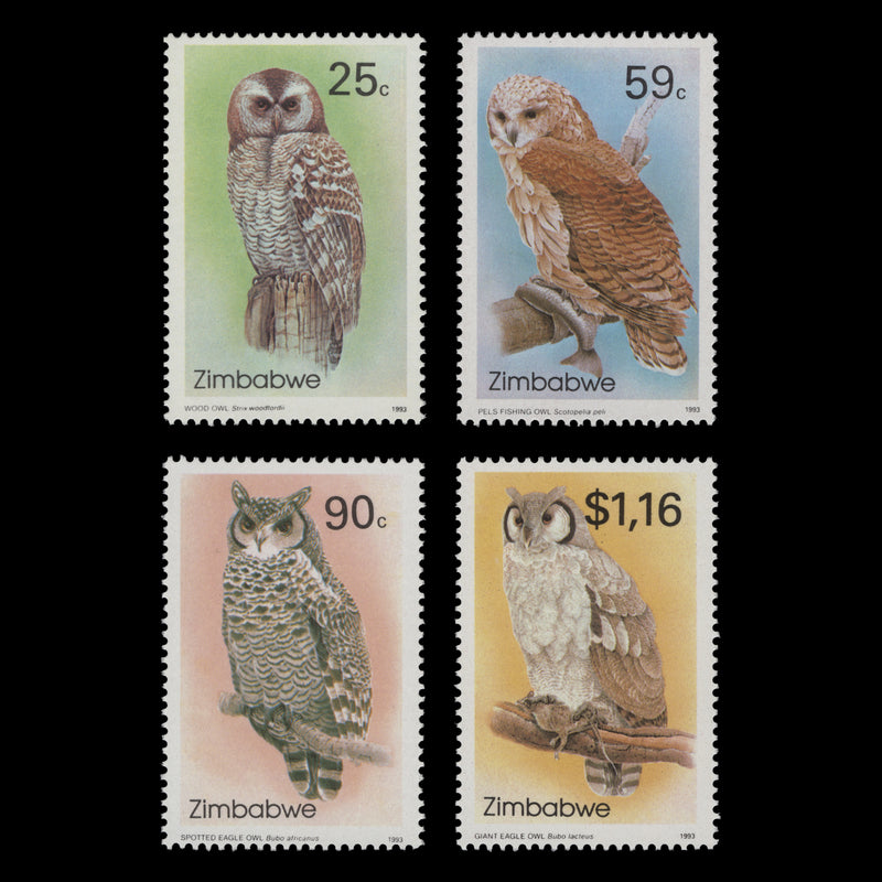 Zimbabwe 1993 (MNH) Owls set