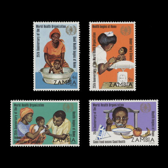 Zambia 1973 (MNH) WHO Anniversary set