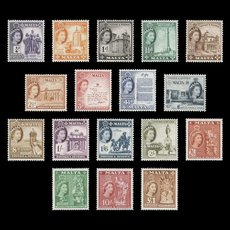 Malta 1956 (MNH) QEII Definitives